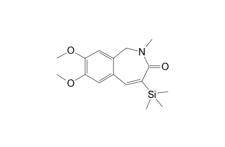 7,8-DIMETHOXY-2-METHYL-4-TRIMETHYLSILYL-1,2-DIHYDRO-3H-2-BENZAZEPIN-3-ONE