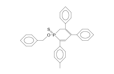 1-Benzyloxy-3,4-diphenyl-6-para-tolyl-1,2-dihydrophosphorine-1-sulfide