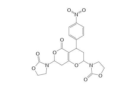 (2RS,4SR,7SR)-4-(4-NITROPHENYL)-5-OXO-2,7-DI-(2-OXO-3-OXAZOLIDINYL)-2,3,4,5,7,8-HEXAHYDROPYRANO-[4,3-B]-PYRAN