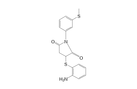 2-[(o-aminophenyl)thio]-N-[m-(methylthio)phenyl]succinimide