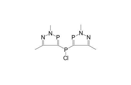 BIS-(2,5-DIMETHYL-2H-1,2,3-SIGMA(2)-DIAZAPHOSPHOL-4-YL)-CHLOROPHOSPHANE