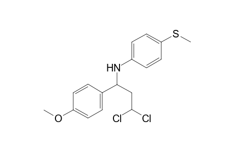 N-(3,3-dichloro-1-(4-methoxyphenyl)propyl)-4-(methylthio)aniline