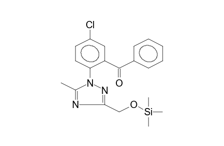 5-CHLORO-2-(3-HYDROXYMETHYL-5-METHYL-1,2,4-TRIAZOLYL)BENZOPHENONE-TMS