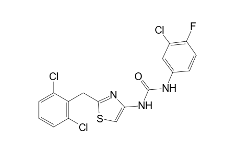 1-(3-chloro-4-fluorophenyl)-3-[2-(2,6-dichlorobenzyl)-4-thiazolyl]urea