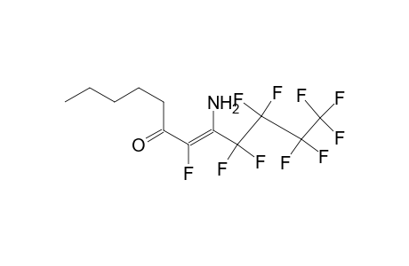 1-Amino-2-fluoro-1-(perfluorobutyl)oct-1-en-3-one