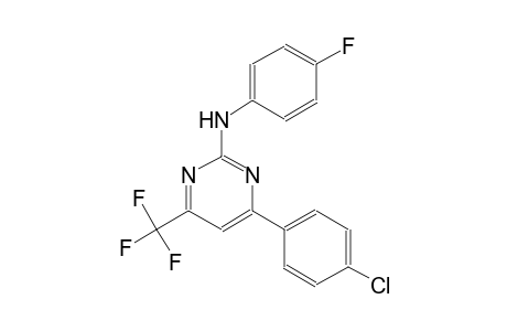 4-(4-chlorophenyl)-N-(4-fluorophenyl)-6-(trifluoromethyl)-2-pyrimidinamine