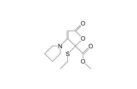 2-(ethylthio)-5-keto-3-pyrrolidin-1-yl-furan-2-carboxylic acid methyl ester