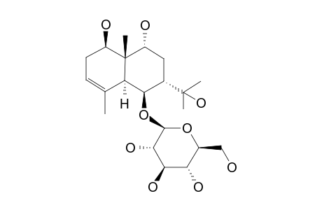 1-BETA,6-BETA,9-ALPHA,11-TETRAHYDROXY-(TRANS)-EUDESM-3-ENE-6-O-BETA-D-GLUCOPYRANOSIDE