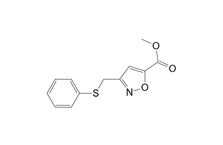 3-Phenylthiomethyl-5-methoxycarbonylisoxazole