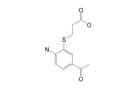 3-(5-acetyl-2-aminophenylthio)propionic acid