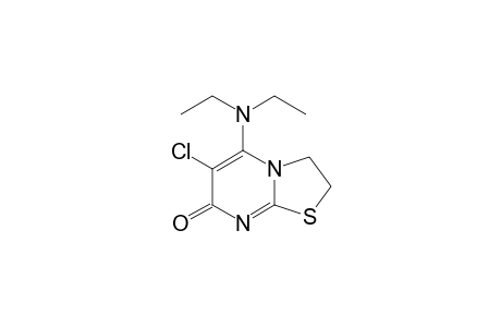 6-chloro-5-(diethylamino)-2,3-dihydro-7H-thiazolo[3,2-a]-pyrimidin-7-one