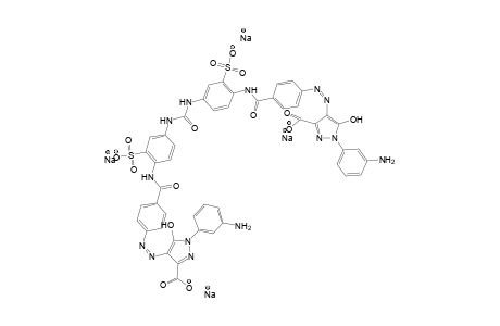 3-Carboxy-1-(m-nitrophenyl)-5-pyrazolon<-5,5'-ureylenbis[2-(p-Aminobenzamido)benzolsulfonic acid]->3-carboxy-1-(m-nitrophenyl)-5-pyrazolon/reduc.no2 zu nh2