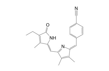 Benzonitrile, 4-[[5-[(4-ethyl-1,5-dihydro-3-methyl-5-oxo-2H-pyrrol-2-ylidene)methyl]-3,4-dimethyl-2H-pyrrol-2-ylidene]methyl]-, (Z,Z)-