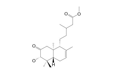 2-OXO-3-ALPHA-HYDROXY-ENT-LABD-7-EN-15-OIC-METHYLESTER