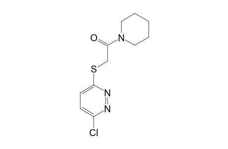 1-{[(6-chloro-3-pyridazinyl)thio]acetyl}piperidine