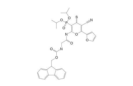 2-(FLUORENYL-9-METHOXYCARBONYL-ALPHA-GLYCYL)-AMINO-5-CYAN-6-FUROYL-4-THIOXO-4H-PYRAN-3-YLPHOSPHONIC-ACID-DIISOPROPYLESTER