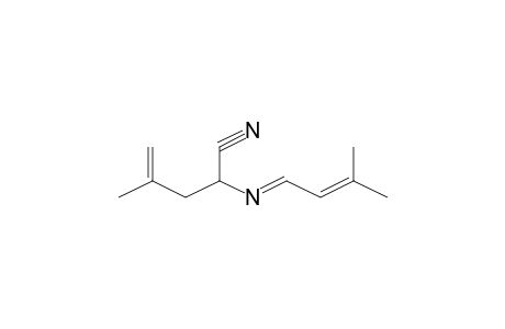 4-Methyl-2-(3-methyl-but-2-enylideneamino)-pent-4-enenitrile