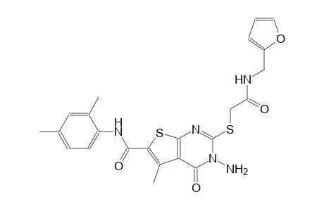 3-amino-N-(2,4-dimethylphenyl)-2-({2-[(2-furylmethyl)amino]-2-oxoethyl}sulfanyl)-5-methyl-4-oxo-3,4-dihydrothieno[2,3-d]pyrimidine-6-