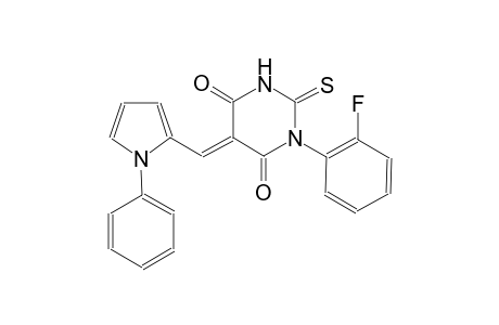 (5E)-1-(2-fluorophenyl)-5-[(1-phenyl-1H-pyrrol-2-yl)methylene]-2-thioxodihydro-4,6(1H,5H)-pyrimidinedione