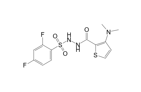 1-[3-(dimethylamino)-2-thenoyl]-2-[(2,4-difluorophenyl)sulfonyl]hydrazine