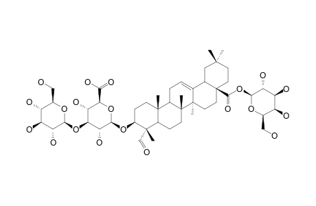 TRICHOSIDE-A;3-O-BETA-[GALACTOPYRANOSYL-(1->3)-GLUCURONOPYRANOSYL]-GYPSOGENIN-28-O-GALACTOPYRANOSYLESTER