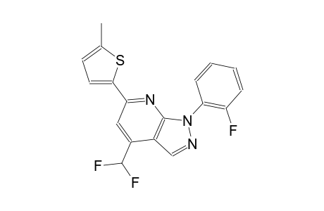 1H-pyrazolo[3,4-b]pyridine, 4-(difluoromethyl)-1-(2-fluorophenyl)-6-(5-methyl-2-thienyl)-