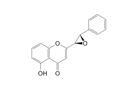 5-Hydroxy-2-[(2R,3S)-3-phenyl-2-oxiranyl]-1-benzopyran-4-one