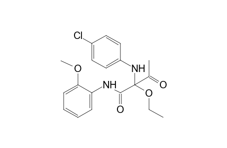 2-(p-chloroanilino)-2-ethoxy-o-acetoacetanisidide