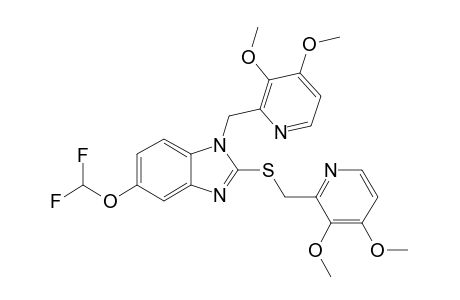 IMPURITY-IV;5-(DIFLUOROMETHOXY)-2-[[(3,4-DIMETHOXY-2-PYRIDINYL)-METHYL]-THIO]-1-[(3,4-DIMETHOXY-2-PYRIDINYL)-METHYL]-1-H-BENZIMIDAZOLE