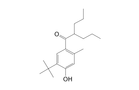 5'-tert-butyl-4'-hydroxy-2'-methyl-2-propylvalerophenone