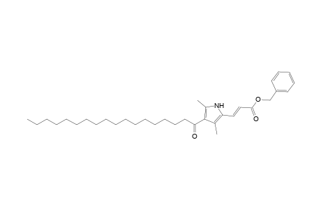 Benzyl 3-(3',5'-dimethyl-4'-octadecanoylpyrrol-2'-yl)-acrylate