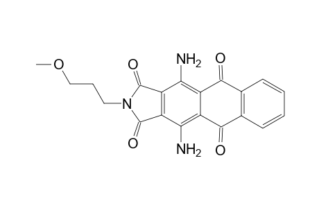 4,11-bis(azanyl)-2-(3-methoxypropyl)naphtho[2,3-f]isoindole-1,3,5,10-tetrone