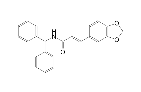 (2E)-N-benzhydryl-3-(1,3-benzodioxol-5-yl)-2-propenamide