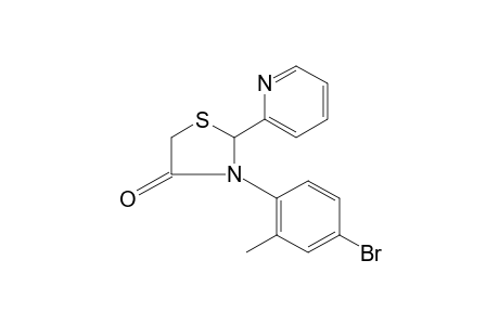 3-(4-bromo-o-tolyl)-2-(2-pyridyl)-4-thiazolidinone