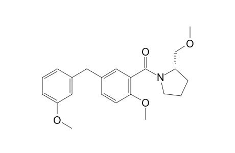 (S)-(2-methoxy-5-(3-methoxybenzyl)phenyl)(2-(methoxymethyl)pyrrolidin-1-yl)methanone