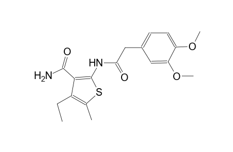 2-{[(3,4-dimethoxyphenyl)acetyl]amino}-4-ethyl-5-methyl-3-thiophenecarboxamide