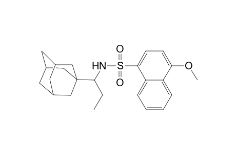 N-[1-(1-adamantyl)propyl]-4-methoxy-1-naphthalenesulfonamide