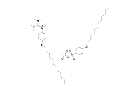 N-[4-(DODECYLOXY)-PHENYL]-N,N',N',N'',N''-PENTAMETHYL-GUANIDINIUM-[[4-(DODECYLOXY)-PHENYL]-SULFONYL]-(METHYLSULFONYL)-AMIDE