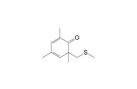 2,4,6-trimethyl-6-(methylsulfanylmethyl)cyclohexa-2,4-dien-1-one