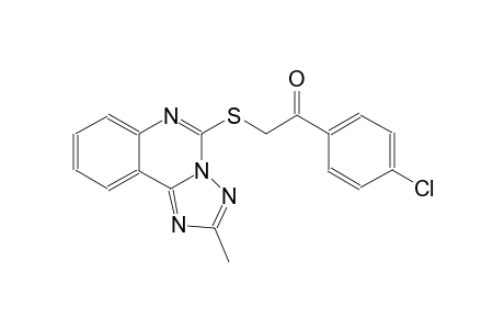 ethanone, 1-(4-chlorophenyl)-2-[(2-methyl[1,2,4]triazolo[1,5-c]quinazolin-5-yl)thio]-