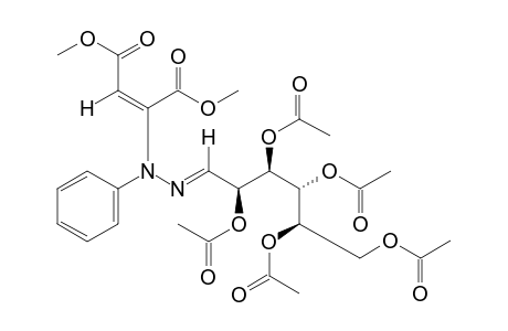 (E)-D-glucose, (E)-(1,2-dicarboxyvinyl)phenylhydrazone, 2,3,4,5,6-pentaacetate, dimethyl ester