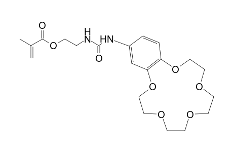 2-(3-(2,3,5,6,8,9,11,12-octahydrobenzo[b][1,4,7,10,13]pentaoxacyclopentadecin-15-yl)ureido)ethyl methacrylate