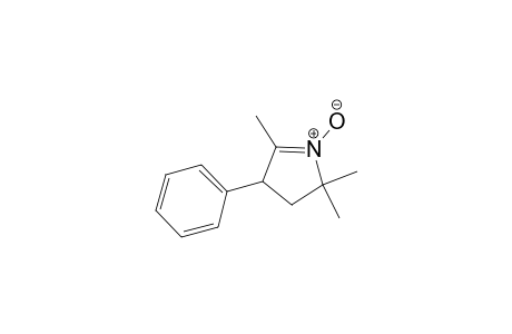 2H-Pyrrole, 3,4-dihydro-2,2,5-trimethyl-4-phenyl-, 1-oxide