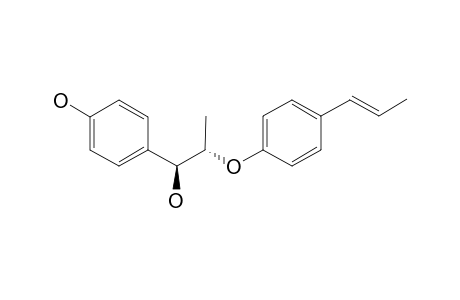 THREO-(7S,8R)-1-(4-HYDROXYPHENYL)-2-[4-(E)-PROPENYLPHENOXY]-PROPAN-1-OL