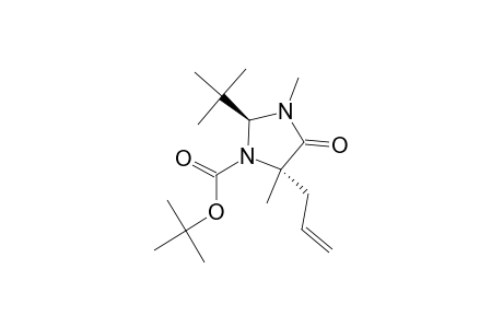 TERT.-BUTYL-(2S,5S)-5-ALLYL-2-TERT.-BUTYL-3,5-DIMETHYL-4-OXOIMIDAZOLIDINE-1-CARBOXYLATE;MAJOR-ROTAMER