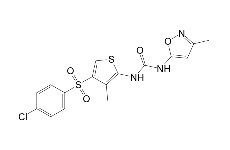 1-{4-[(p-chlorophenyl)sulfonyl]-3-methyl-2-thienyl}-3-(3-methyl-5-isoxazolyl)urea