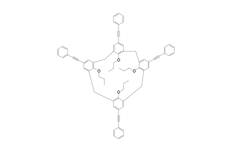 CONE-5,11,17,23-TETRAKIS-(PHENYLETHYNYL)-25,26,27,28-TETRA-N-PROPOXYCALIX-[4]-ARENE