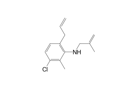 6-Allyl-3-chloro-2-methyl-N-(2-methylallyl)aniline