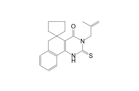 3-(2-methylallyl)-2-thioxo-2,3-dihydro-1H-spiro[benzo[h]quinazoline-5,1'-cyclopentan]-4(6H)-one