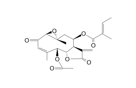 GERMACRA-3Z,11(13)-DIEN-12,6-alpha-OLIDE,5-beta-ACETOXY-1-beta,10-alpha-EPOXY-2-OXO-8-beta-TIGLOYLOXY